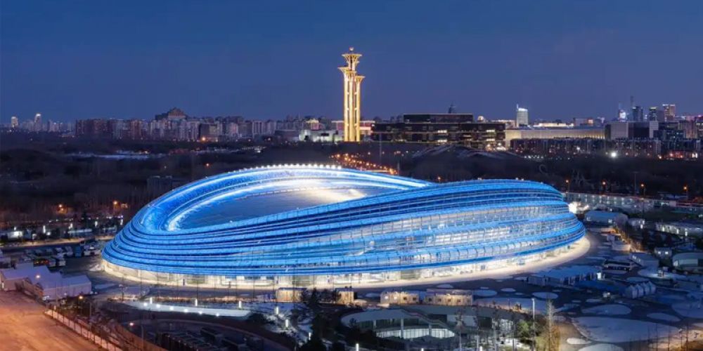 冬奥速滑馆索网屋面诠释中国方案